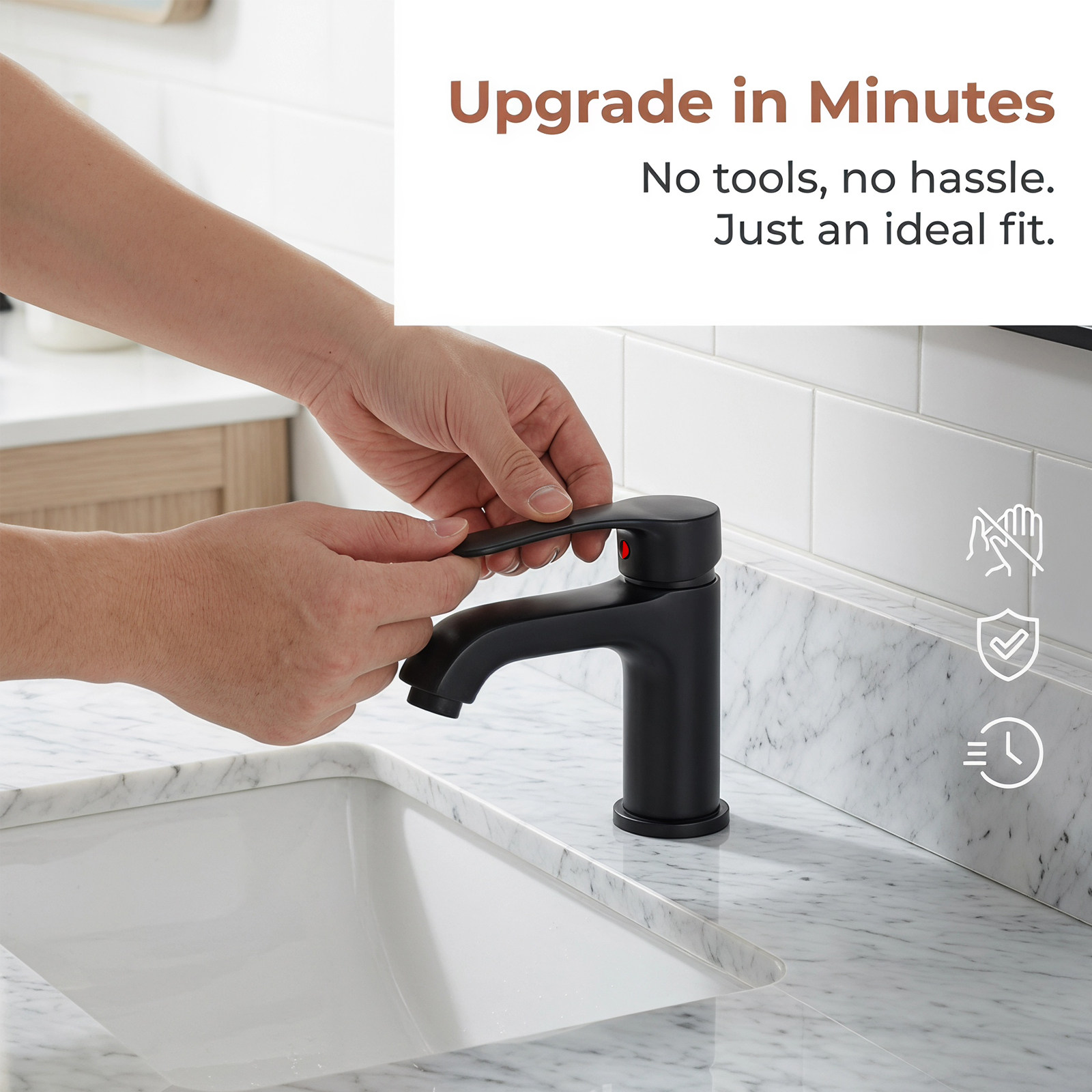 Single Lever Black Faucet Hand - огляд і ціна Basin Mixer Cartridge